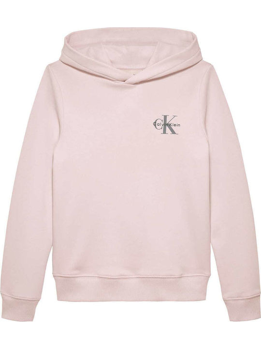 Παιδικό Φούτερ με Κουκούλα Ροζ Monogram