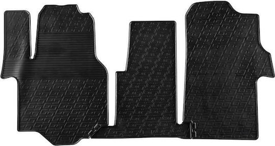 Gledring Set of Front and Rear Mats 3pcs for Volkswagen Crafter MAN TGE / TGA / TGL / TGM / TGX Black