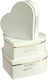 JK Home Decoration Χάρτινο Κουτί για Δώρο Λευκό 26x11x11εκ. 3τμχ