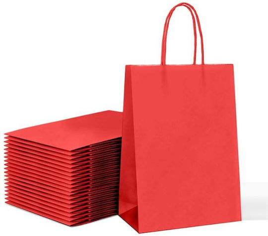+Efo Paper Bag for Gift Red 16x8x22cm. 25pcs
