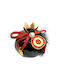 Kalliopi Silver Tabletop Lucky Charm Pomegranate Black Ceramic 2026 7x7cm 1pcs