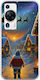 Santa Over Village Huawei P60 Flexible TPU Transparent Silicone Mobile Phone Case