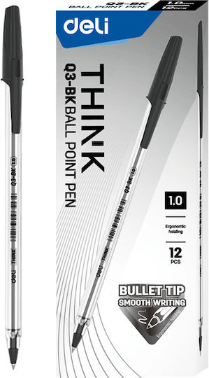 Deli Think EQ3 Στυλό Ballpoint 12τμχ