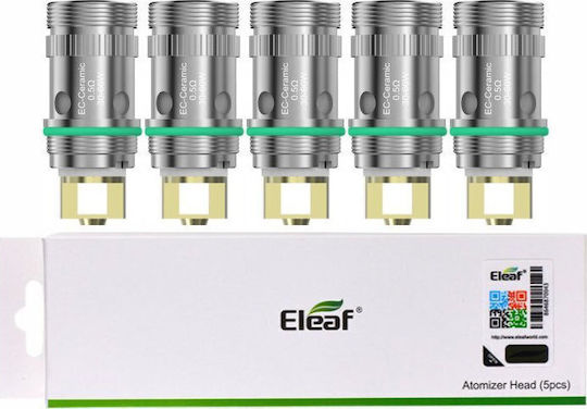 Eleaf Ec Coil Αντιστάση Ηλεκτρονικών Τσιγάρων 0.5ohm (RDL) 5τμχ