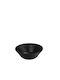 Espiel Wavy Serving Bowl Round made of Melamine Matte Black with Diameter 15cm