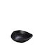 Espiel Wavy Matte Servierschüssel Oval aus Melamin Black 13.5x14cm