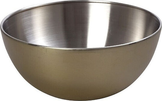 Espiel Μπωλ Σερβιρίσματος Στρογγυλό Inox Χρυσό με Διάμετρο 12εκ. 6τμχ