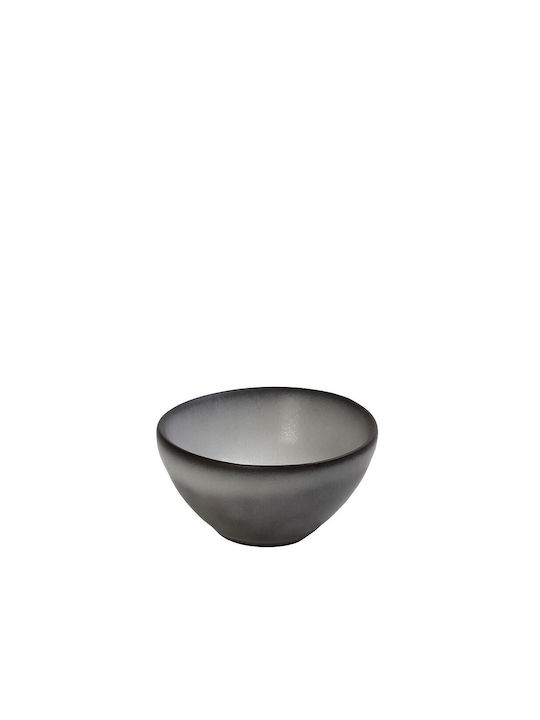 Espiel Canyon Dip Serving Bowl Round Ceramic Gray with Diameter 6.5cm
