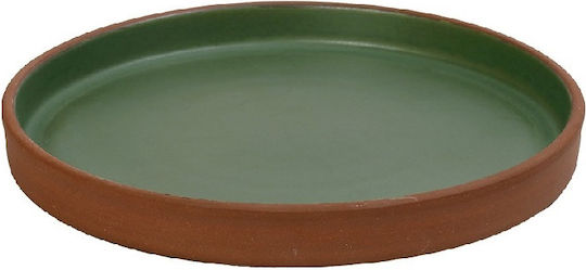 Espiel Serving Bowl Round Ceramic Green with Diameter 21cm