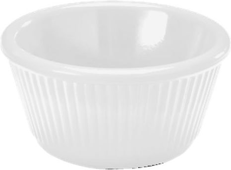 Ready Dip Serving Bowl Round Plastic White