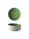 Ready Serving Bowl Round made of Porcelain Green with Diameter 15.2cm
