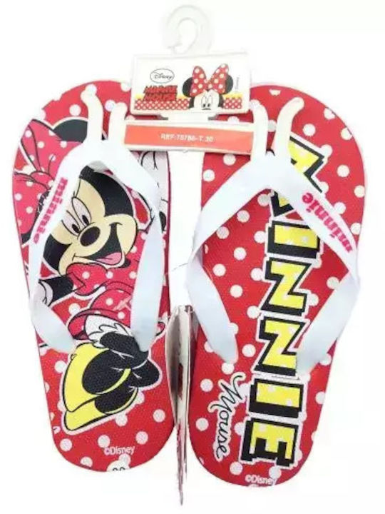 Disney Kinder Flip Flops Minnie Rot