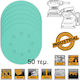 Ingco Sandpaper 125x125mm Set 50pcs