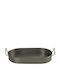 Espiel Olive Metal Oval Serving Tray with Handles in Green Color 32cm TEM206 1pcs