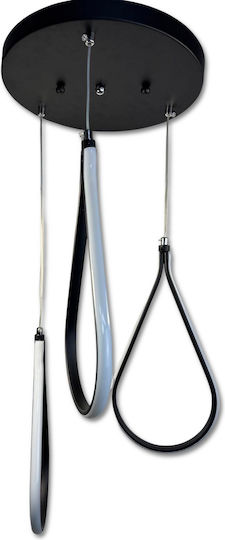 Epiplo-Fos Pendant Light Black 30x30x80cm
