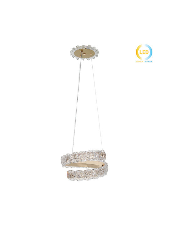 Keskor Pendant Light Gold 30x30x15cm