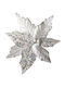 AGC Christmas Fabric Decorative Flower 20cm 6pcs