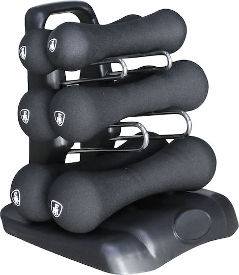 MegaFitness Set Of Dumbbells Made Of Neoprene Total Weight 9Kg