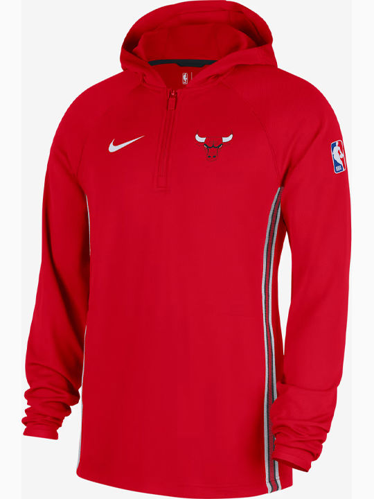 Nba Chicago Bulls Dri-Fit Φούτερ με Κουκούλα Κόκκινο