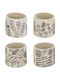 Artekko Cement Planter Concrete Beige 11x11x10cm.