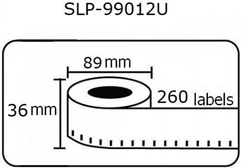 ABC Pak 260 Autocolante Autoadezive pe Rolă 89x36mm 1buc