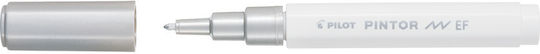 Pilot Pintor Extra Fine Маркери за Рисуване 0.7мм Silver 6бр