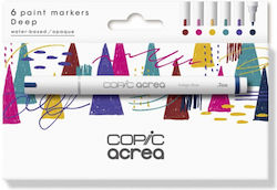 Copic Μαρκαδόροι Σχεδίου Σετ 6 χρώματα