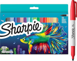 Sharpie Ανεξίτηλοι Μαρκαδόροι Assorted Colours Σετ 6 χρώματα Sharpie Ανεξίτηλοι Μαρκαδόροι Assorted Colours Σετ 6 χρώματα