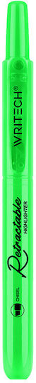 Writech Μαρκαδόροι Υπογράμμισης Neon Green Σετ 12τμχ