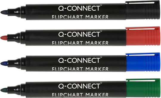 Q-Connect Маркер за флипчарт Q-connect, 4 цвята