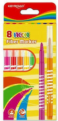 Marker Gestaltung von Neon Set 8 Mehrfarbige
