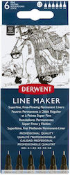 Derwent Designing Markers Black Set 6 Pieces Derwent Designing Markers Black Set 6 Pieces