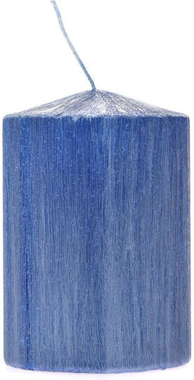 Iliadis Blue Pillar Candle 4 Pieces Iliadis Blue Pillar Candle 4 Pieces