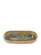 Butlers Sintra Servierplatte Rechtecke aus Porzellan Blau 30cm