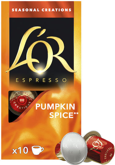L'Or Κάψουλες Espresso pumpkin spice Συμβατές με Μηχανή L'Or 10caps