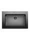 Apell Undermount Sink Inox Brushed W75xD44cm Black