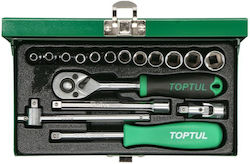 Toptul Кестени с Орехчета 1\4" 12 Бройки Toptul Кестени с Орехчета 1\4" 12 Бройки