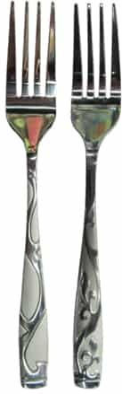 AGC Gabel-Set Obst/Dessert Metall Silber 15cm 2Stück AGC Gabel-Set Obst/Dessert Metall Silber 15cm 2Stück