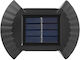 Solar LED Bidirektionale Wandleuchte Flippy Schleifenförmig 8 LEDs ABS PC Material Starkes Licht IP65 10 x 7,5 cm 1,2 V Batterie 300 mAh 8-10 Stunden Autonomie Weiß