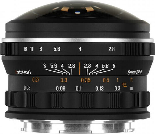 AstrHori Voller Rahmen Kameraobjektiv 6mm f/2.8 Fisheye für Nikon Z Mount Black