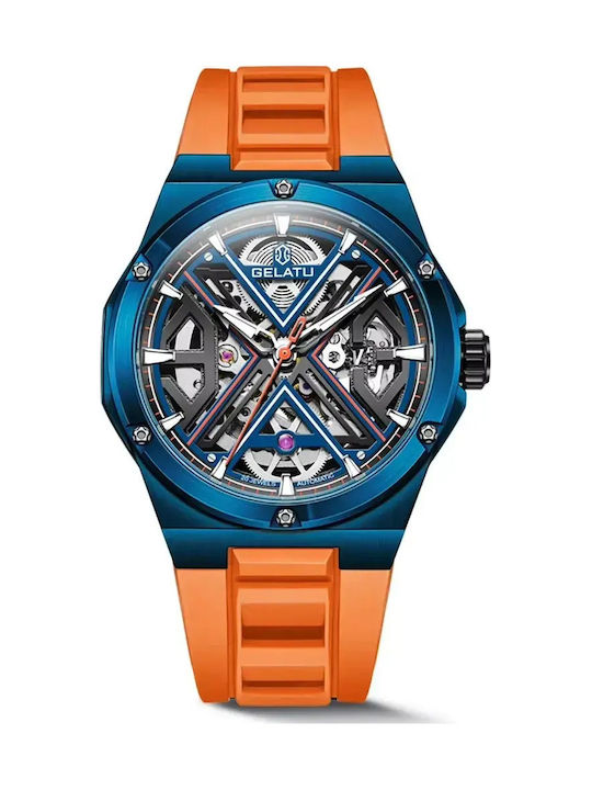 Gelatu Uhr Automatik mit Metallarmband