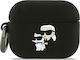 Karl Lagerfeld Charging Station with Hook in Black color for Apple AirPods Pro 3