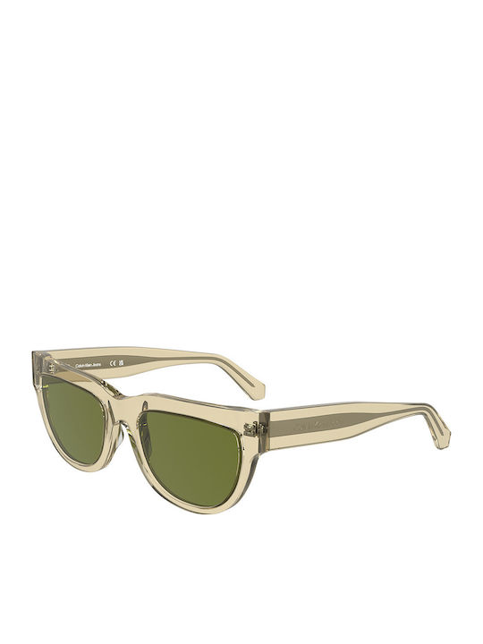 Calvin Klein Unisex Ochelari de soare cu Galben...