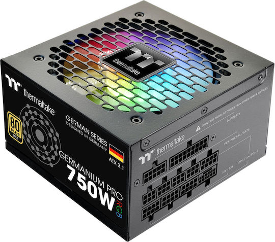 Thermaltake Germanium Pro RGB 750W Μαύρο Τροφοδοτικό Υπολογιστή Full Modular 80 Plus Gold