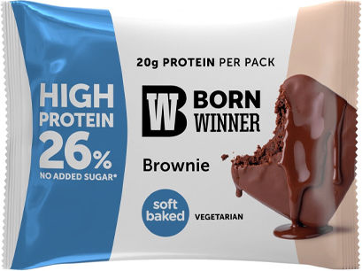 Born Winner Протеинова Барa с 26% Протеин и Вкус Брауни 75гр