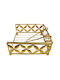 HOMie Metallic Napkin Holder Gold 16x16x7cm 80-2109