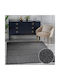 Teppich Rechteckig Synthetisch,Polyester/Cotton/Leather Charcoal