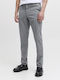 Pantaloni Chino Elastic Slim Fit Gri Granit