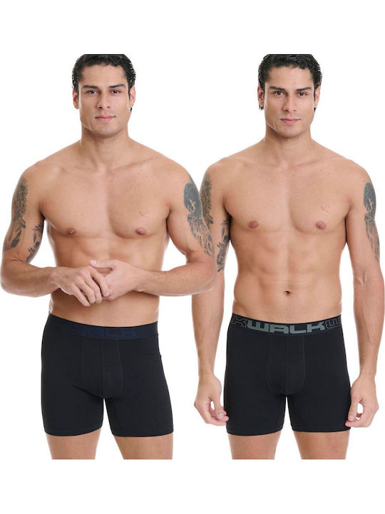 Walk Boxeri Pentru Bărbați Negru 2Pack