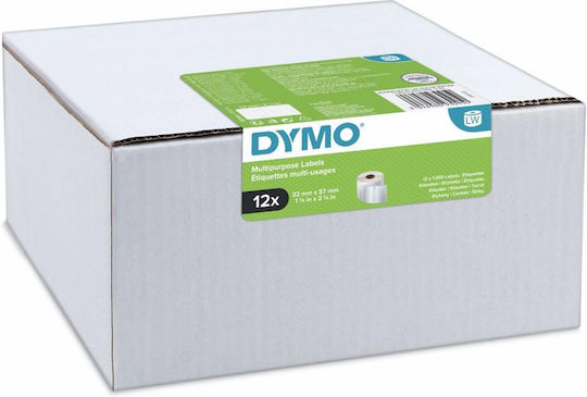 Dymo Αυτοκόλλητες Ετικέτες σε Ρολό 57x32mm 12τμχ